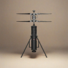 Foldable Coaxial Dual Rotor Small Recon Drone Mission Pod Portitorem